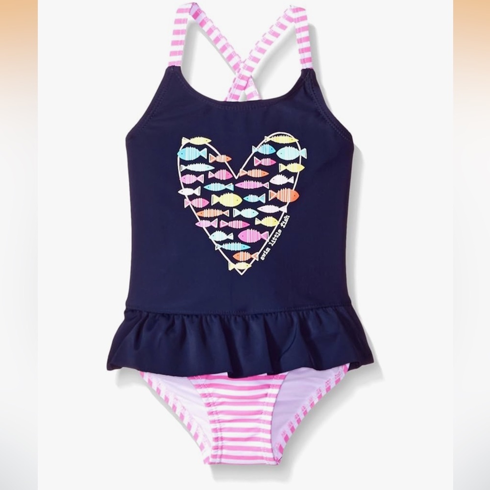 One Piece Petlum navy swimsuit 24 mo